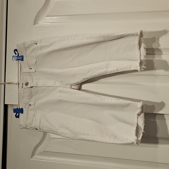 HUDSON Women's Amelia Mid Rise Knee Short Optical White Sz 27 EUC MSRP $145 - Picture 4 of 12